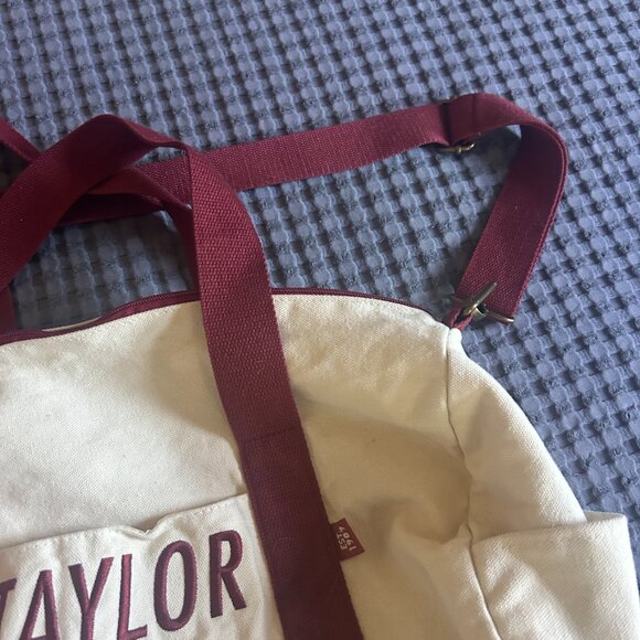 Taylor Swift Duffel Bag Red Taylors Version Embroidered - Picture 5 of 9